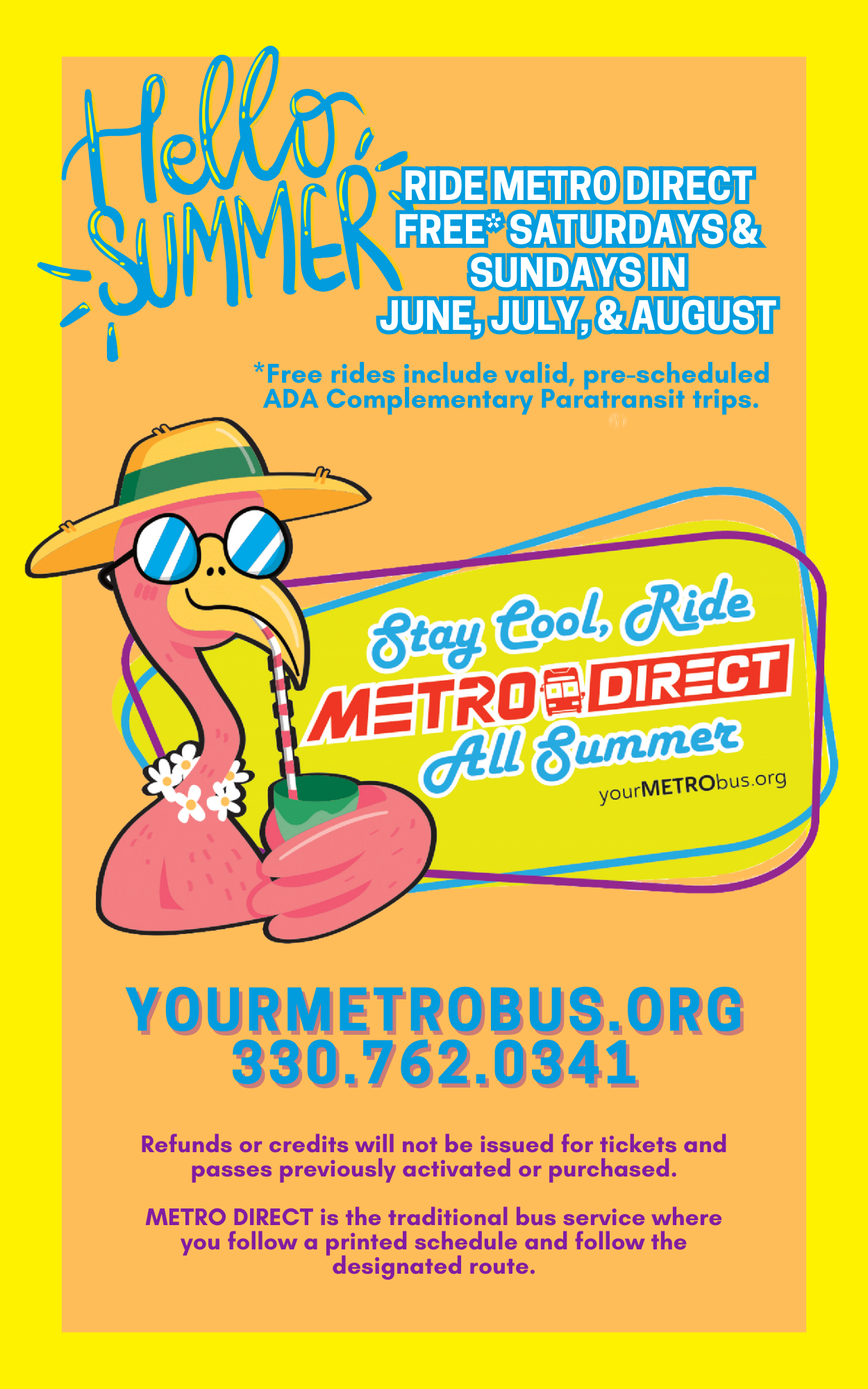 copy of print ad for free weekends in june, july and august